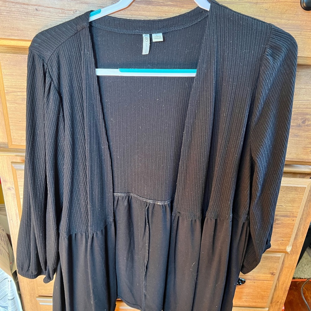 Cato Classic Black Knit Cardigan